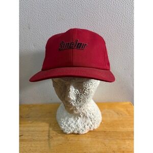 Vintage Sinclair Gas Oil K-Products Snapback Hat Red Made in USA Mens Cap